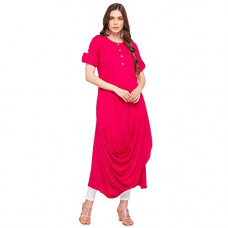 Deals, Discounts & Offers on Women - BIBA Women's Ethnic Pink Viscose Ethnic Wear Dress (Size_M)