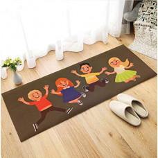 Deals, Discounts & Offers on  - Status Kids Nylon 3D Digital Printed Bedside Runners with Anti Skid Backing 22
