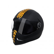 Deals, Discounts & Offers on  - Steelbird SB-50 Adonis Dashing Black Golden with Plain visor,600mm