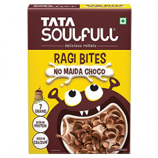 Deals, Discounts & Offers on  - Tata Soulfull Ragi Bites No Maida Choco, Breakfast Cereals, Yummy Chocolaty, 375g