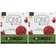 Deals, Discounts & Offers on  - Long&Short Healthy Penne Pasta | Veggie - Beetroot Pasta | Vegan | No Maida | Pack of 2 - 500g (250gx2)