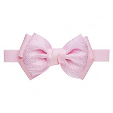 Deals, Discounts & Offers on Women - Amazon Brand - Solimo Kid's Lace Hair Band with Shiny Pink Bow