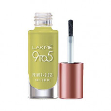 Deals, Discounts & Offers on Beauty Care - Lakm 9 to 5 Primer + Gloss Nail Colour, Lime Treat, 6 ml