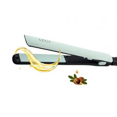 Deals, Discounts & Offers on Irons - VEGA Argan Shine Hair Straightener with Argan Oil Infused 3D Floating Plates, Green, (VHSH-33)