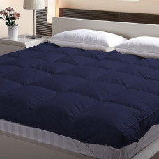 Deals, Discounts & Offers on  - Linenovation 3000 GSM King Size Mattress Padding - 72 Inch X 78 Inch -Dark Blue