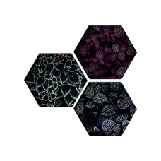 Deals, Discounts & Offers on  - SAF Set of 3 Hexagon Modern Art Embossed Painting 17 Inch X 17 Inch SANFHXS30523