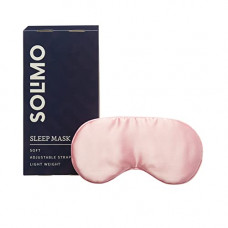 Deals, Discounts & Offers on Beauty Care - Amazon Brand - Solimo Sleep Mask, Ultra Smooth, Adjustable Strap, Total Blockout (Pink, Single)