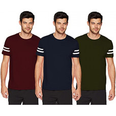 Deals, Discounts & Offers on Men - [Size M] THE BLAZZE BT0017 T-Shirts For Men Combo (Pack of 3)