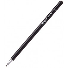 Deals, Discounts & Offers on Mobile Accessories - Amazon Basics Capacitive Stylus Pen For iOS and Android Touchscreen Devices, Fine Point Disc Tip, Lightweight Metal Body with Magnetic Cover, (Black)