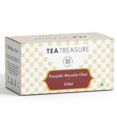 Deals, Discounts & Offers on  - Tea Treasure Punjabi Masala Chai with cinnamon, ginger, cardamom, black pepper and clove - 1 Teabox ( 18 Pyramid Tea Bags )