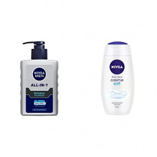 Deals, Discounts & Offers on Beauty Care - NIVEA Men Face Wash, Oil Control, 10x Vitamin C, 150ml And NIVEA Shower Gel, Crme Soft Body Wash, Women, 250ml