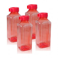 Deals, Discounts & Offers on  - Wonder Plastic Prime Atlanta 400 Fridge Bottle Set, Red Color, Set of 4 Bottles, 400 ml, Made in India