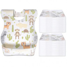 Deals, Discounts & Offers on Baby Care - Poplins Disposable Baby Bibs, 20 Pack Soft Travel Bibs Throw Bibs Toddler Drool Burp Apron