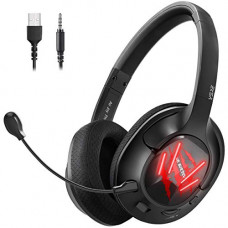 Deals, Discounts & Offers on  - EKSA E3 Wired Over Ear Gaming One Controller Noise Cancelling Headphones with Mic (Red)