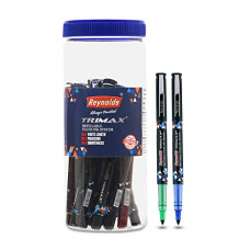 Deals, Discounts & Offers on Stationery - Reynolds TRIMAX 15 PENS JAR, 9 BLUE, 2 BLACK, 2 RED & 2 GREEN Ball Pen I Lightweight Ball Pen With Comfortable Grip
