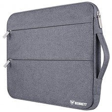 Deals, Discounts & Offers on Laptop Accessories - Bennett Drax Laptop Bag Sleeve Case Cover Pouch For 15.6 Inch (39cm) Laptop (Grey)