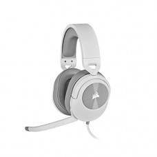Deals, Discounts & Offers on  - Corsair HS55 Stereo Gaming Headset (Leatherette Memory Foam Ear Pads, Lightweight Construction, Omni-Directional Microphone, Multi-Platform Compatibility with Included Y-Cable Adapter) White