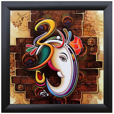 Deals, Discounts & Offers on  - SAF Special Effect Textured Ganesha Painting (SANFO230, 30 x 2 x 30 cms) SANFO230