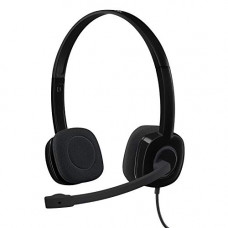 Deals, Discounts & Offers on Headphones - Logitech H151 Wired On Ear Headphones With Mic (Black)