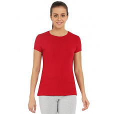 Deals, Discounts & Offers on Women - [Size M] Jockey Womens Round Neck Slub T-Shirt