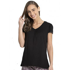 Deals, Discounts & Offers on Men - [Size L] Jockey Womens V Neck Solid T-Shirt