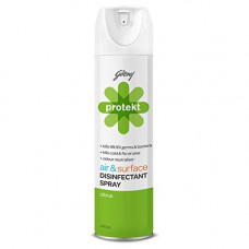 Deals, Discounts & Offers on  - Godrej Protekt Disinfectant Sanitizer Spray, Alcohol-Based, 99.9% Germ Protection -(Pack of 1) 240ml, Air & Surface Sanitizer, Citrus Fragrance