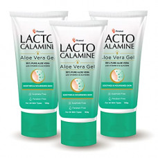 Deals, Discounts & Offers on Beauty Care - Lacto Calamine Aloe Vera Gel with 99% Pure Natural Aloe Vera, Vitamin E and Glycerin 150 g - Pack of 3