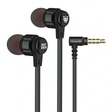 Deals, Discounts & Offers on Headphones - ANT AUDIO Thump 650 Wired in Ear Headphone with Mic (Jet Black)