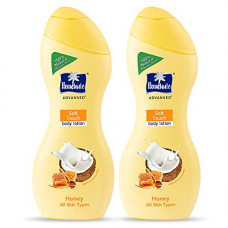 Deals, Discounts & Offers on Beauty Care - Parachute Advansed Soft Touch Body Lotion with Honey, 100% Natural, Dry Skin Moisturizer, Silky Smooth Skin, 250 ml (Pack of 2)