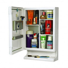 Deals, Discounts & Offers on Furniture - Cipla Plast New Look Multipurpose Plastic Bathroom Mirror Cabinet Storage Organizer - (White)