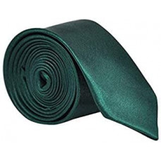 Deals, Discounts & Offers on Accessories - Sarthak Solid Satin Plain Classy Formal Necktie For Men (Dark Green) Pack of 1