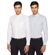 Deals, Discounts & Offers on Men - [Size 42] Amazon Brand - Symbol Men's Regular Formal Shirt