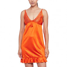 Deals, Discounts & Offers on Women - Clovia Women's Sexy Ruffled Babydoll in Rust Orange