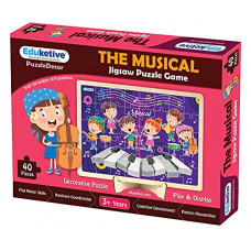 Deals, Discounts & Offers on  - Eduketive PuzzleDecor The Musical Decorative 40 Pieces Jigsaw Puzzle with Stand Kids Age 3-9 Years Preschool