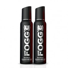 Deals, Discounts & Offers on Beauty Care - Fogg Marco Perfume Body Spray For Men (Black), Long Lasting, No Gas, Everyday Deodorant, 150ml Each