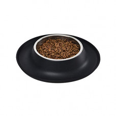 Deals and Offers on - AmazonBasics Round Silicone Mat and Pet Bowl - Small, Black Deals, Discounts & Offers on - AmazonBasics Round Silicone Mat and Pet Bowl - Small, Black