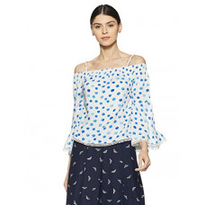 Deals, Discounts & Offers on Women - [Size L] Pepe Jeans Women's Polka Dot Regular Fit Shirt