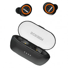Deals, Discounts & Offers on Headphones - Screem Ibeza Epic Truly Wireless Bluetooth in Ear Earbuds with Mic (Black & Orange)