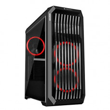 Deals, Discounts & Offers on  - Zebronics Zeb-Magnum Premium Gaming Chassis Features Transparent Side Panel, 2 x 120mm Front Fan & 1 x 120mm Rear Fan with Red Halo Rings