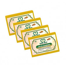 Deals and Offers on Beauty Care - Khadi Chandan Haldi Soap 125 gm (Pack of 4) by Parvati Gramodyog Herbal Products - Made in India Deals, Discounts & Offers on Beauty Care - Khadi Chandan Haldi Soap 125 gm (Pack of 4) by Parvati Gramodyog Herbal Products - Made in India