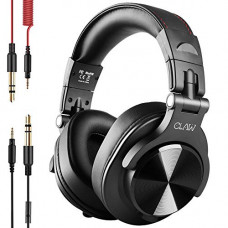 Deals, Discounts & Offers on Headphones - CLAW SM50 Professional Studio Monitoring DJ Headphones with 2 detachable cables (2.8m Coiled Cable & 1.2m Straight Cable with Mic and In-line Controls) (Black)