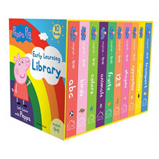Deals, Discounts & Offers on Books & Media - Peppa Pig Early Learning Library (English-Hindi): Boxset of 10 Board Books
