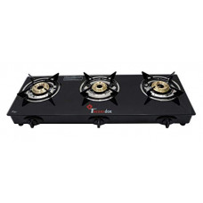 Deals and Offers on - Thermador Toughened ISI Certified 3 Brass Burner Glass Gas Stove (LPG Use Only, Auto Ignition, Black) Deals, Discounts & Offers on - Thermador Toughened ISI Certified 3 Brass Burner Glass Gas Stove (LPG Use Only, Auto Ignition, Black)