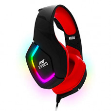 Deals and Offers on - Ant Esports H530 Wired Over Ear Headphones with mic (Black, Red) Deals, Discounts & Offers on - Ant Esports H530 Wired Over Ear Headphones with mic (Black, Red)