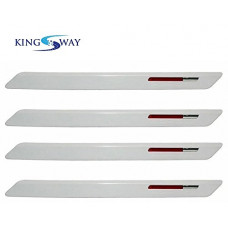 Deals, Discounts & Offers on  - Kingsway Car Bumper Guard - GT Force Style For Tata Tiago (Set of 4, White, Rubber)