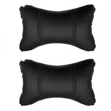 Deals, Discounts & Offers on  - AdroitZ Black Neck Rest Soft Cushion in Leatherette Material Football Design