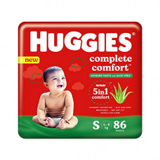 Deals, Discounts & Offers on Baby Care - Huggies Complete Comfort Wonder Pants with Aloe Vera, Small (S) size baby diaper pants, 86 count
