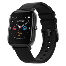 Deals, Discounts & Offers on Mobile Accessories - ZEBRONICS ZEB-FIT920CH Fitness Watch with Full Touch Color Display, 30Days Standby, Music Control,IP67 Rating, Pedometer, Multi Sports Mode, SpO2, BP & HR (Black Dial+Black Strap)