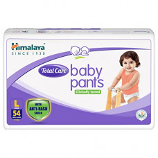 Deals, Discounts & Offers on Baby Care - Himalaya Total Care Baby Pants Diapers, Large (9-14 kg), 54 Count, White