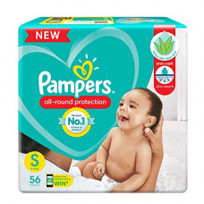 Deals, Discounts & Offers on Baby Care - Pampers All round Protection Pants, Small size baby Diapers, (S) 56 Count Lotion with Aloe Vera